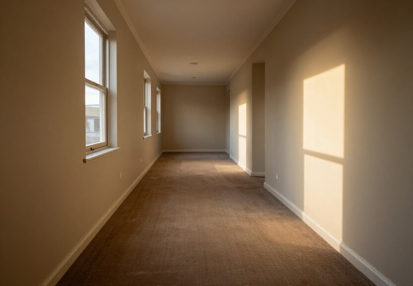 Dry and restored living room in Greystanes after flood restoration